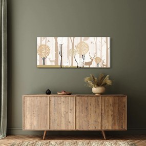 Tablou - Pădure ilustrată (120x50 cm)