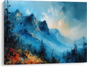Tablou - Pictura munților (70x50 cm)
