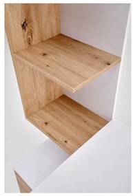 Birou Kirkton, alb / stejar artisan