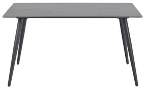 Masă cu blat din ceramică Actona Wicklow, 80 x 140 cm, negru