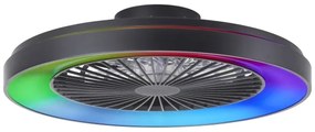 Ventilator LED RGBW dimabil de tavan Brilliant MAZZARO LED/24W/230V + telecomandă