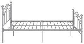 Cadru de pat, gri, 120 x 200 cm, metal