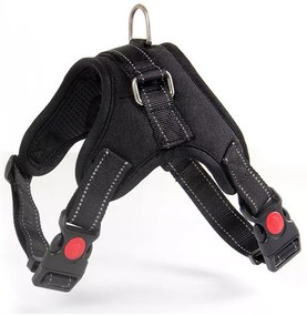 Ham negru pentru caini cu maner ANGLY XL