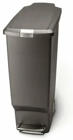 Simplehuman Coș de gunoi îngust cu pedală, 40 l,gri