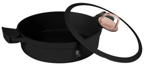 Cratiță cu capac 28 cm, 4.2L – Berlinger Haus Black Rose Collection BH 1455, antiaderentă, cu mânere de silicon detașabile, design elegant
