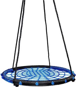 Leagăn Ø 80 cm, negru/albastru