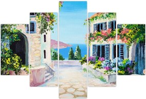 Tablou - Alee grecească, pictură în ulei (150x105 cm)