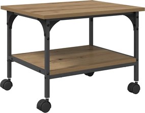 vidaXL Suport pentru imprimantă Stejar Artizanal 50 x 40 x 38 cm