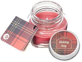 Set de lumânări aromate cu felicitare 28 g încutie cadou, Winter, mix 6 bucăți