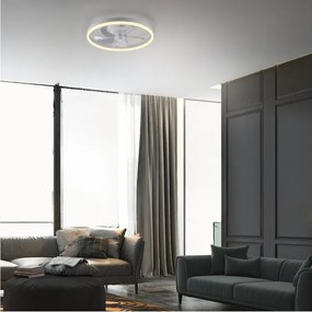 JUST LIGHT. 14624-16 - Ventilator de tavan LED cu lumină RITA LED/22W/230V + telecomandă