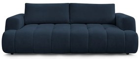 Canapea albastru-închis extensibilă/cu spațiu de depozitare 251 cm Fuji – Bobochic Paris