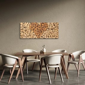 Tablou - Inima din lemn (120x50 cm)