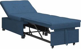 vidaXL Canapea extensibilă albastru 194 x 50 x 82 cm țesătură