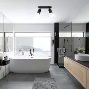 Spot pentru baie Brilagi SELE 2xGU10/30W/230V IP44 negru