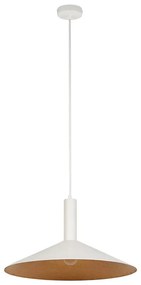 Lustră pe cablu CAPRI 1xE27/15W/230V d. 50 cm alb/cupru