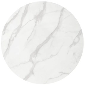 Set masa rotunda Casemiro + 3 scaune K474 crem/auriu