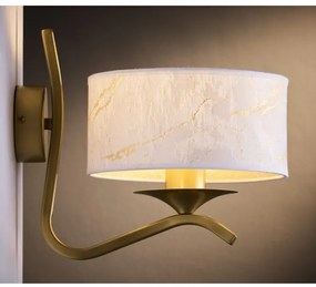 Jupiter 2111 - Aplică de perete KASZMIR 1xE27/15W/230V alb/auriu/decor de marmură