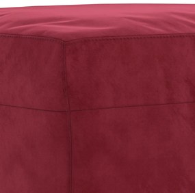 Banca, rosu vin, 100x35x41 cm, catifea Bordo, 100 x 35 x 41 cm