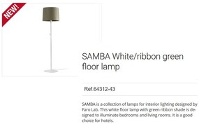 Lampadar / Lampa de podea modern design elegant SAMBA alb/verde 64312-43