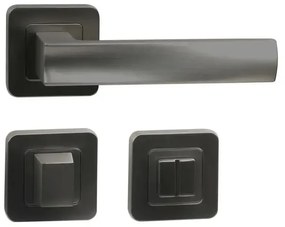 Fitinguri Zamak Bolzano - rozeta WC, neagra
