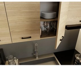 Mobilier de bucătărie PATRICIA 180 cm, stejar