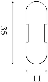 Aplica de perete baie LED, Protectie IP44 Opaline