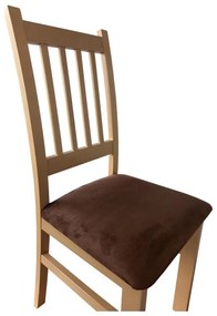 Scaun de sufragerie SIMON fag/maro închis