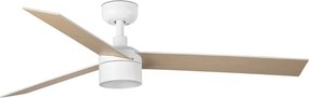 Lustra LED cu Ventilator tavan cu telecomanda RUDDER TEK 3 L alb/frasin 4000K