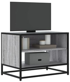 848882 vidaXL Dulap TV, gri sonoma, 61x40x46 cm, lemn prelucrat și metal