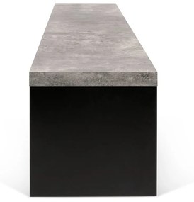 Bancă în decor de beton TemaHome Detroit, 140 x 43 cm, negru - gri