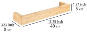 WENKO 24741100 - Suport prosoape BAMBUSA 40 x 9 cm, maro