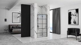 Ușă de duș Rea Molier neagră 110 + profil