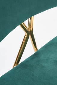 Scaun K411 velvet verde