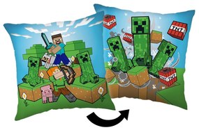 Perna Jerry Fabrics Minecraft Creeper rush, 40 x40 cm