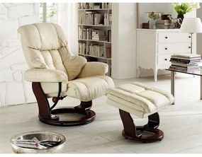 Fotoliu reclinabil HABI crem/nuc