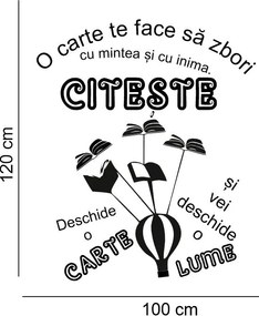 Sticker perete O carte, o lume
