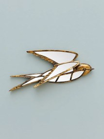 Oglinda de perete decorativa din rasina, H17.5cm Wings
