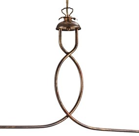 Lustră pe lanț ONLI ROSINA 2xE27/22W/230V bronz