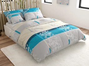 Lenjerie de pat din bumbac DELUXE turcoaz Dimensiune lenjerie de pat: 70 x 90 cm | 140 x 200 cm