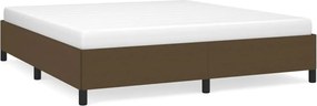 vidaXL Cadru de pat fără saltea, maro închis, 160x200 cm, textil