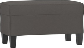 vidaXL Bancă, gri, 70x35x41 cm, piele ecologică