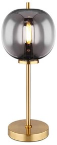 Veioza, lampa de masa design modern Blacky I negru mat, alama