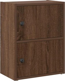 vidaXL Bibliotecă, stejar maro, 40x24x52 cm, lemn prelucrat