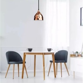 Lustră pe cablu 1xE27/60W/230V roz-auriu