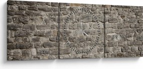 Tablou - Perete d cărămidă (cu ceas) (90x30 cm)