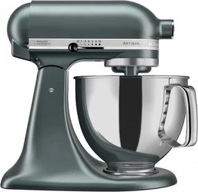 Mixer planetar KitchenAid Artisan Elegance 5KSM175PSEJP, 300 W, 4,8 l, Transmisie directa, 10 viteze, Verde inchis