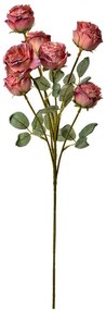 Floare artificiala trandafir roz 8/8/55 cm
