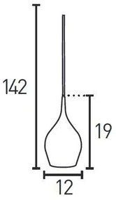 Lustră pe cablu Searchlight 6461-12CU VIBRANT 1xE14/40W/230V metalic roz