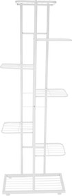Etajera BAMIR TIP 2, alb, metal, 43x22x126 cm