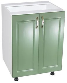 Corp inferior 60 cu 2 usi Zebra MDF Verde drept